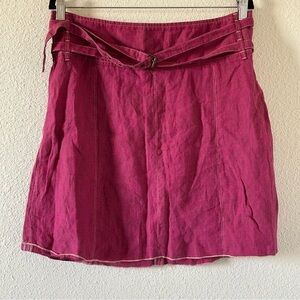 MAX & CO. Women’s 100% Linen Skirt Sz 48 Fits S/M Summer Vacation Cruise